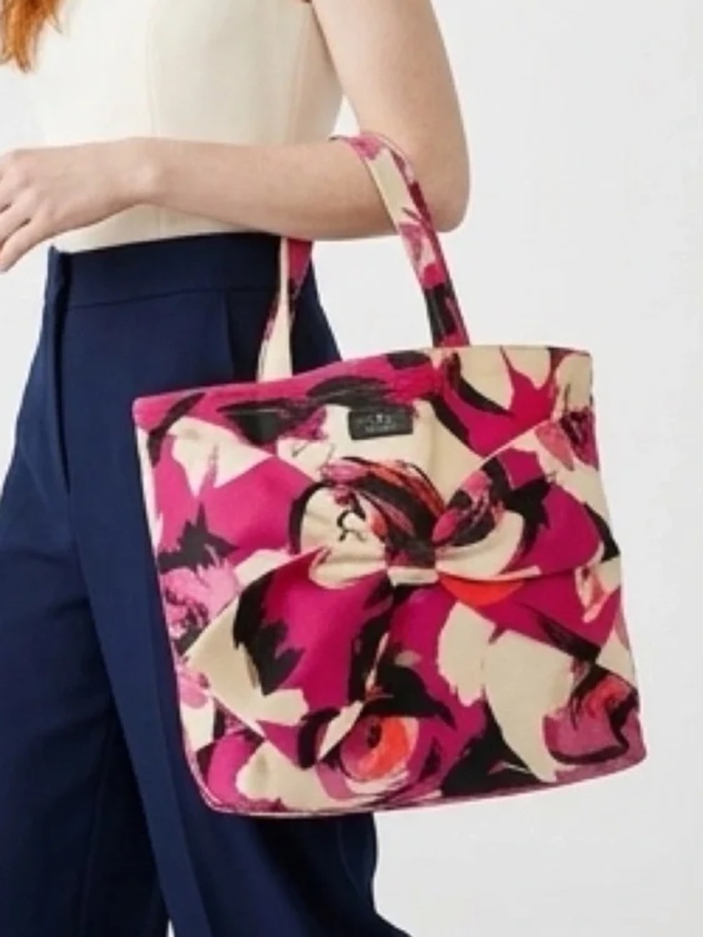Kate Spade On Purpose Sweetheart Pink Floral Tote